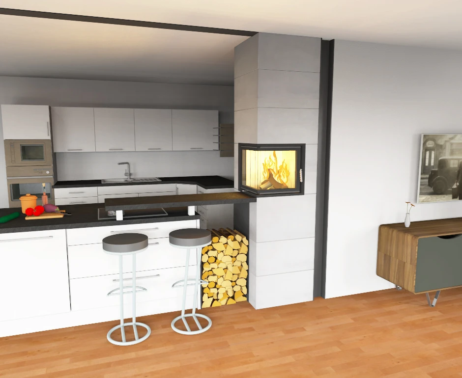 Kaminbausatz Brunner Systemkamin BSK 09 Eck Kamin Drehtür Aufsatzspeicher, 8 KW 15 Kaminbausatz Brunner Systemkamin BSK 09 Eck Kamin Drehtür Aufsatzspeicher, 8 KW – Bild 13