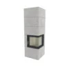 Kaminbausatz Brunner Systemkamin BSK 09 Eck Kamin Drehtür Aufsatzspeicher, 8 KW -Sica Heizung Geschaft bsk09 11lrixlgae107tk