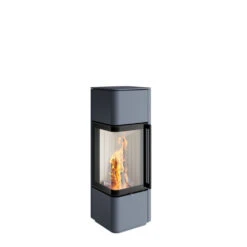 Kaminofen Spartherm CUBO S, 5,9 KW -Sica Heizung Geschaft cubo s graublau feuer