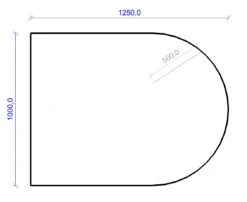 Kamin Bodenplatte, 2 Mm Stahl, Rundbogen 1000 X 1250 Mm, Schwarz -Sica Heizung Geschaft e3ca10643040d5aba16e27203be852e1