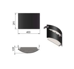 Holzfachtür 360° Drehbar Schwarz TermaTech TT21 -Sica Heizung Geschaft e8728fff1b4718b71415819509f9c4ab