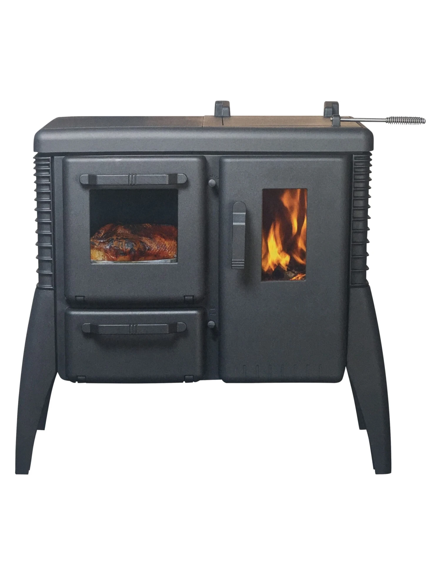 Iron Dog 06 Brunner Gussofen Holzherd, 7 KW 4 Iron Dog 06 Brunner Gussofen Holzherd, 7 KW – Bild 2