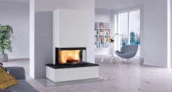 Kaminbausatz Nordpeis MONACO LOW BASE Mit Bank IR Super Max, 8 KW -Sica Heizung Geschaft monaco benk ambiente