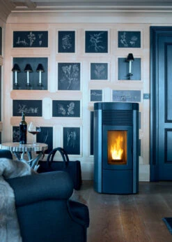 Pelletofen MCZ MUSA Comfort Air Matic Maestro M1, 14 KW -Sica Heizung Geschaft musa ambiente