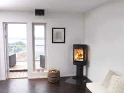 Kaminofen Nordpeis DUO 1 Schwarz, 5 KW -Sica Heizung Geschaft nordpeis kaminofen duo1 schwarz ambiente2 0jcjzszeo5bt1e