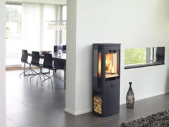 Kaminofen Nordpeis DUO 2 Schwarz, 5 KW -Sica Heizung Geschaft nordpeis kaminofen duo2 schwarz ambiente 0be4yebode0hhs