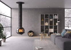 Kaminofen Nordpeis ME Decke 5,8 KW Schwarz -Sica Heizung Geschaft nordpeis kaminofen me decke ambiente 0qn4xdfdhramev