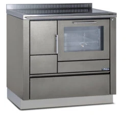 Holzherd Greithwald Tyrola TRA 90, 7 KW -Sica Heizung Geschaft tr a90 edelstahl