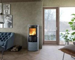 Kaminofen TermaTech TT21RHS Heat Storage Speckstein, 5 KW -Sica Heizung Geschaft tt21rhstgtfowulxysik